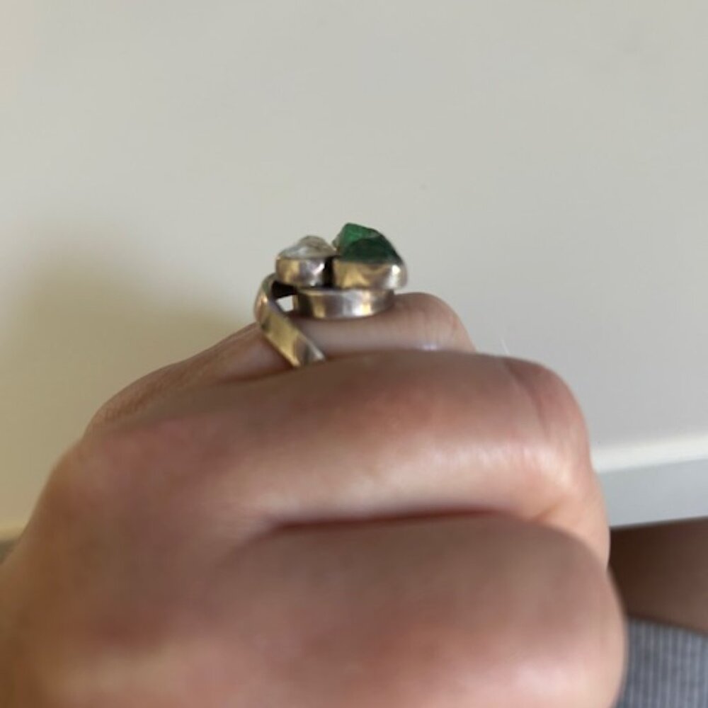 Lilly Barrack Sterling SIlver .925 Ring- Multi Stone- Size 8 - Picture 7 of 7